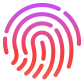 เซ็นเซอร์ Touch ID ที่อยู่บริเวณมุมขวาบนของคีย์บอร์ดของ MacBook Air