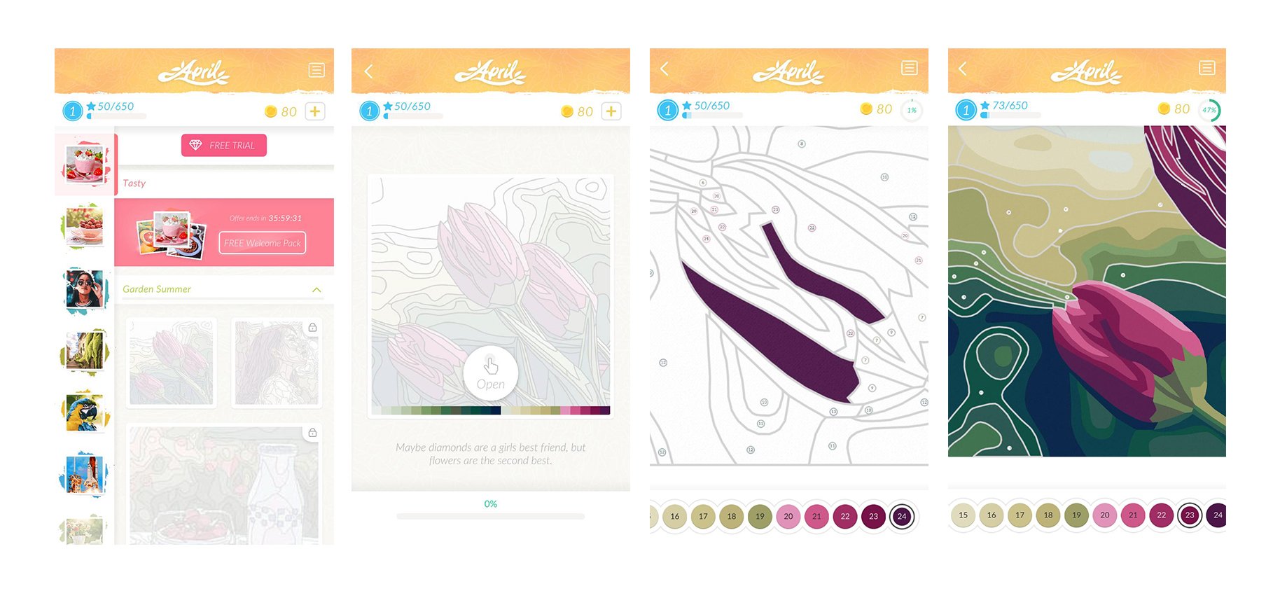 April Coloring