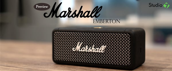 พรีวิว Marshall Emberton ลำโพงบลูทูธไร้สายขนาดพกพา พร้อมกันน้ำระดับ IPX7 แบตใช้งานได้ยาวนานกว่า 20 ชม.