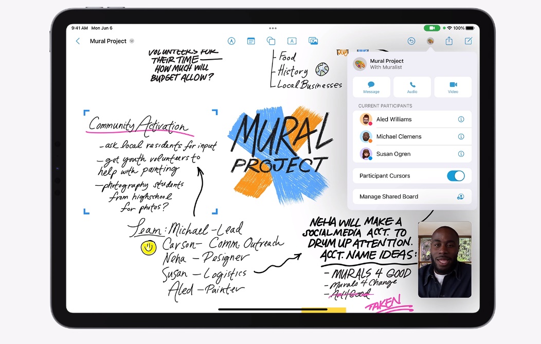 iPadOS 16 เพิ่มความเก่งกาจของ iPad ให้เหนือระดับด้วยคุณสมบัติใหม่ด้านประสิทธิภาพและการทำงานร่วมกันอันทรงพลัง