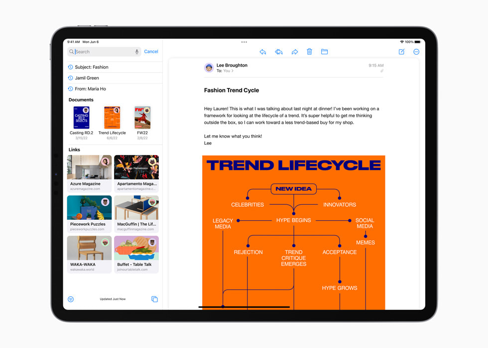 iPadOS 16 เพิ่มความเก่งกาจของ iPad ให้เหนือระดับด้วยคุณสมบัติใหม่ด้านประสิทธิภาพและการทำงานร่วมกันอันทรงพลัง