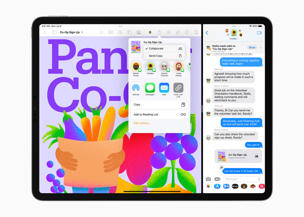 iPadOS 16 เพิ่มความเก่งกาจของ iPad ให้เหนือระดับด้วยคุณสมบัติใหม่ด้านประสิทธิภาพและการทำงานร่วมกันอันทรงพลัง