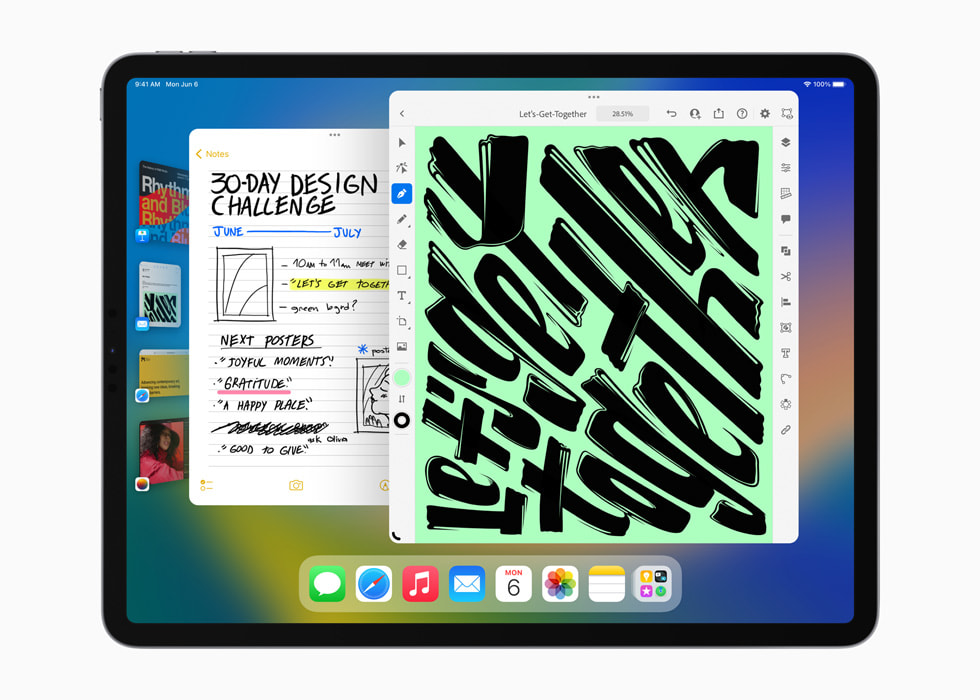 iPadOS 16 เพิ่มความเก่งกาจของ iPad ให้เหนือระดับด้วยคุณสมบัติใหม่ด้านประสิทธิภาพและการทำงานร่วมกันอันทรงพลัง