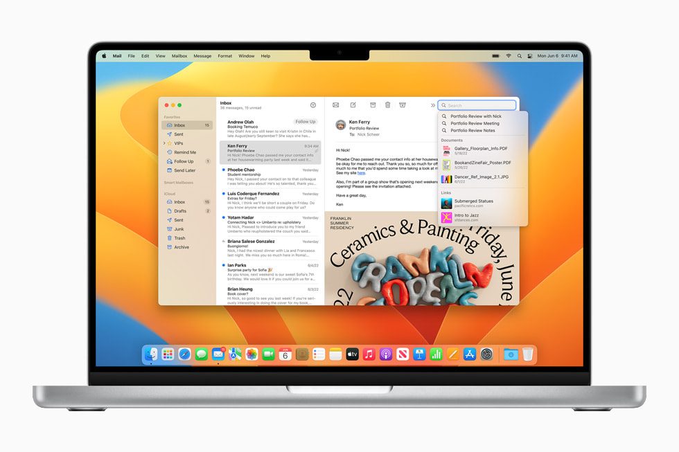macOS Ventura เพิ่มเครื่องมือการทำงานที่ทรงพลัง และคุณสมบัติความต่อเนื่องใหม่ๆ ให้กับ Mac ซึ่งเป็นการยกระดับประสบการณ์การใช้งาน Mac ให้ดีขึ้นยิ่งกว่าครั้งไหนๆ