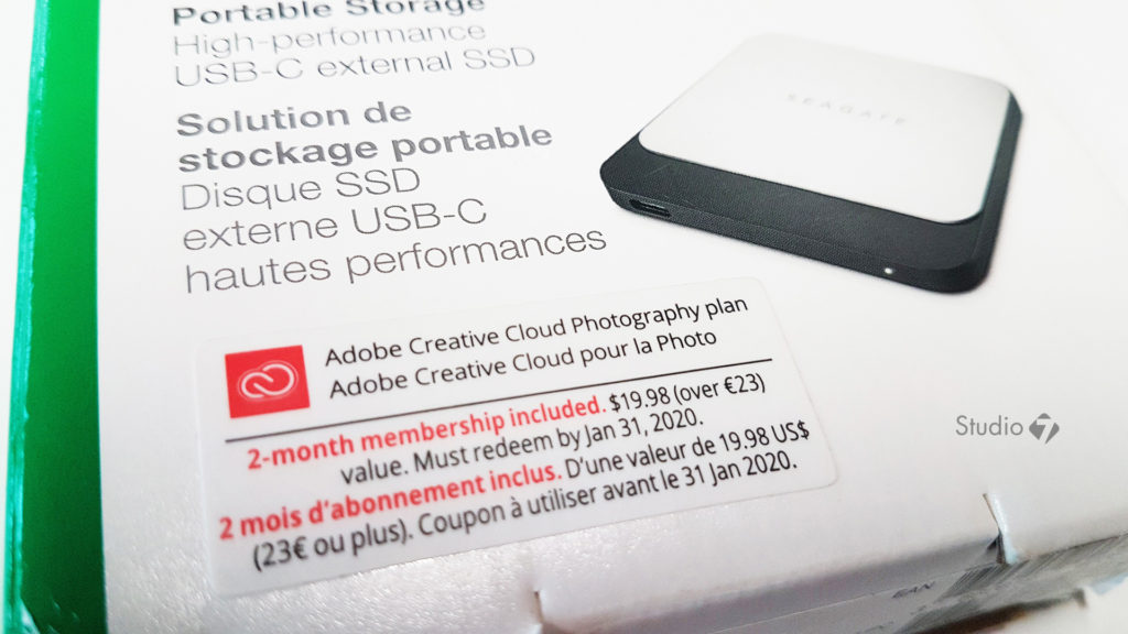 seagate redeem adobe creative cloud