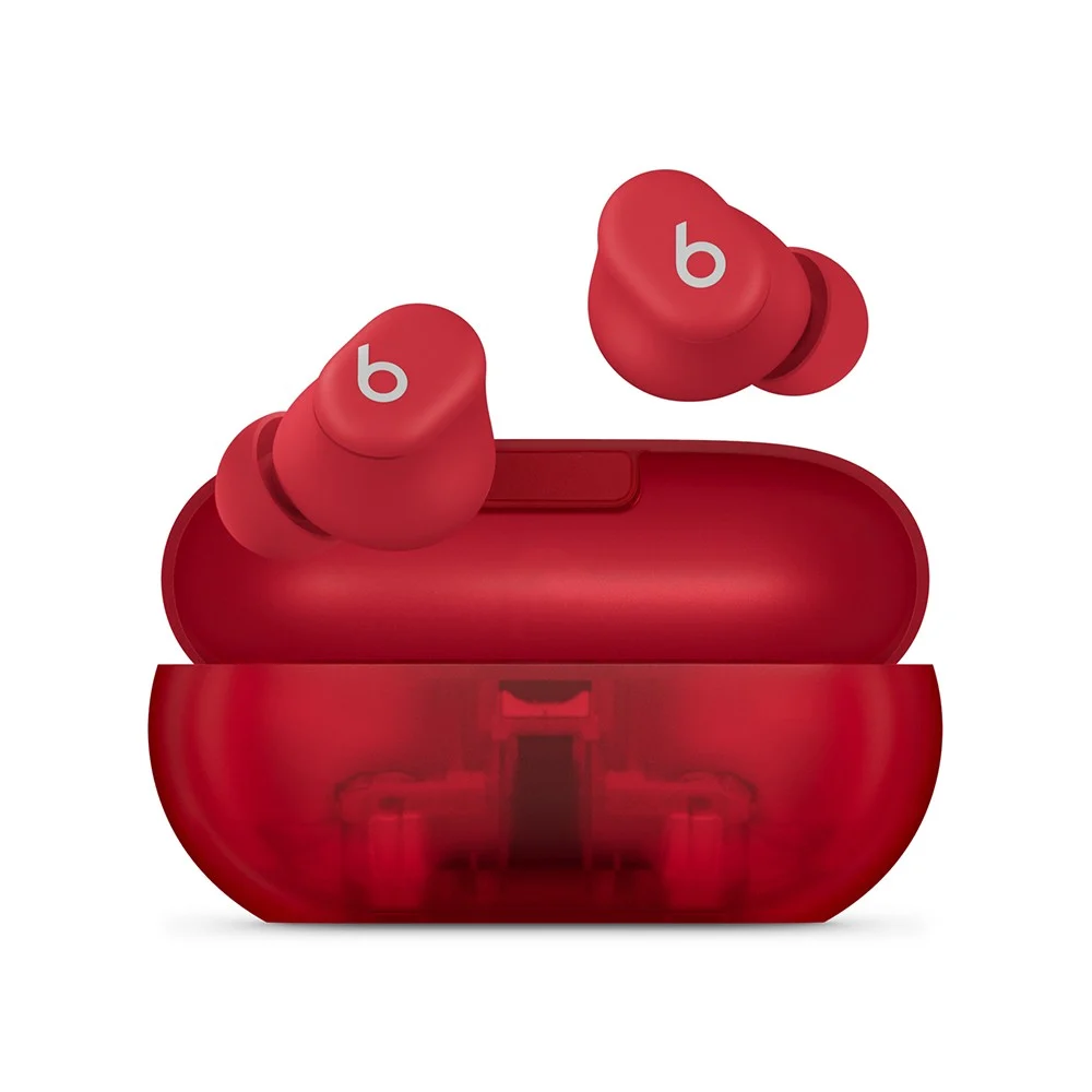 หูฟังแฟชั่น Beats Solo Buds Transparent สีแดง